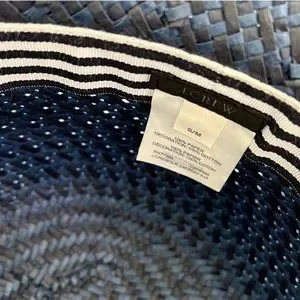 ?HOST PICK? J. Crew Woven Straw Bucket Hat. ? Patterned Woven Straw Bucket Hat For Women | Factory main image 4